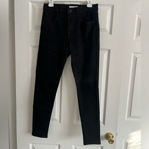 Women’s Levi’s High Rise Super Skinny Black Jeans Size 30